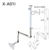 Fume Extractor Arm Hoods Flexible Lab Ceiling Mount Aluminum Alloy Material