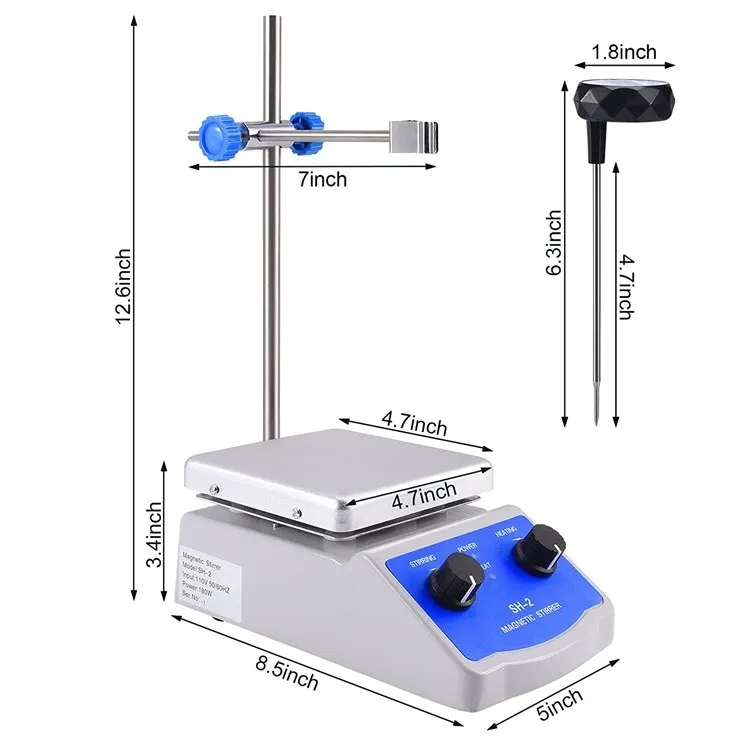 Lab Magnetic Mixer Stirrer with Hot Plate